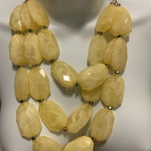 Yellow chunky necklace